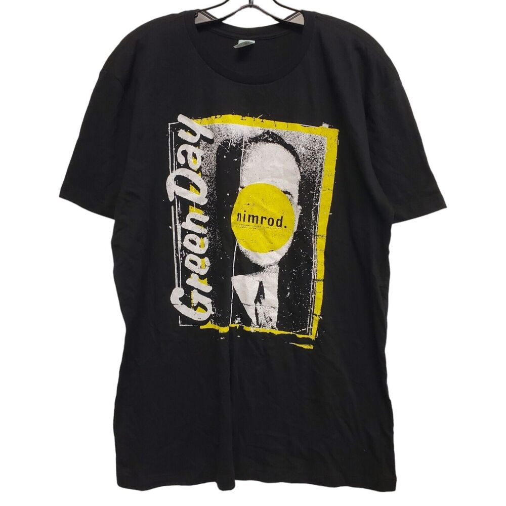 GREEN DAY Shirt NIMROD Adult XL Black Double Sided Rock Band Tee Tour Merch
